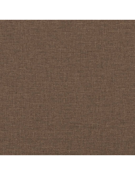Poltrona con Poggiapiedi Marrone 60 cm in Tessuto