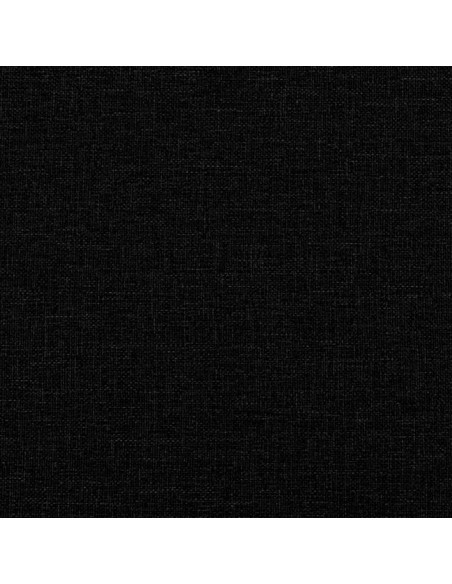 Poltrona con Poggiapiedi Nero 60 cm in Tessuto