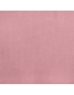 Poltrona con Poggiapiedi Rosa 60 cm Velluto