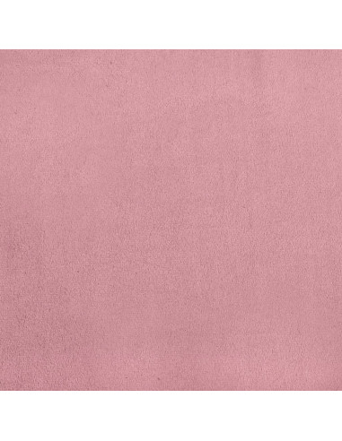 Poltrona con Poggiapiedi Rosa 60 cm Velluto