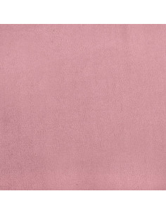 Poltrona con Poggiapiedi Rosa 60 cm Velluto