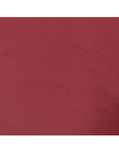 Poltrona con Poggiapiedi Rosso Vino 60 cm in Similpelle