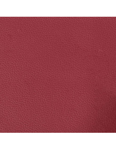 Poltrona con Poggiapiedi Rosso Vino 60 cm in Similpelle