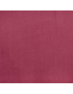 Poltrona con Poggiapiedi Rosso Vino 60 cm in Velluto