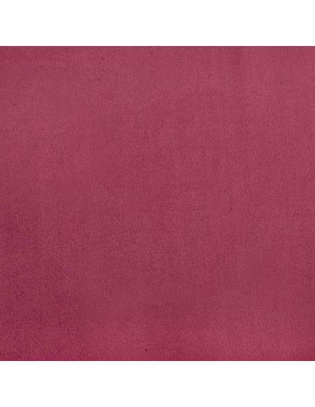 Poltrona con Poggiapiedi Rosso Vino 60 cm in Velluto