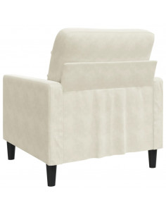 Poltrona Crema 60 cm Velluto