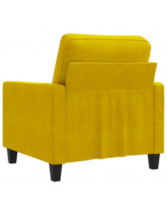 Poltrona Giallo 60 cm Velluto