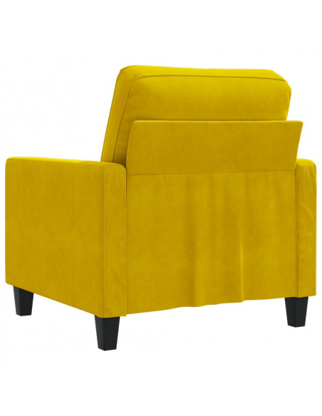 Poltrona Giallo 60 cm Velluto