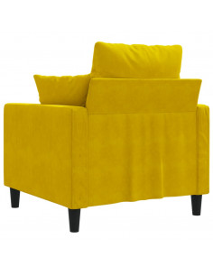 Poltrona Giallo 60 cm Velluto