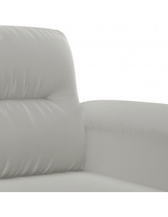 Poltrona Grigio Chiaro 60 cm in Tessuto Microfibra