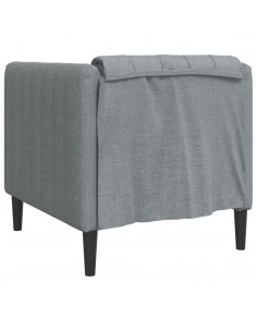 Poltrona Grigio Chiaro in Tessuto