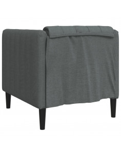 Poltrona Grigio Scuro in Tessuto