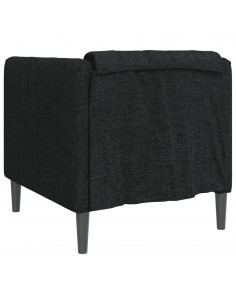 Poltrona Nera in Tessuto