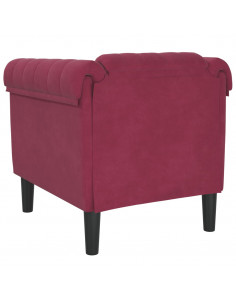 Poltrona Rosso Vino in Velluto