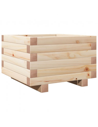 Fioriera da Giardino 40x40x26,5 cm in Legno Massello di Pino