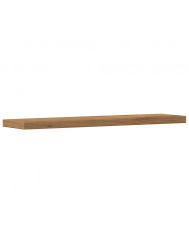 Mensole Parete 4pz Rovere Artigianale 40x20x1,5cm in Truciolato