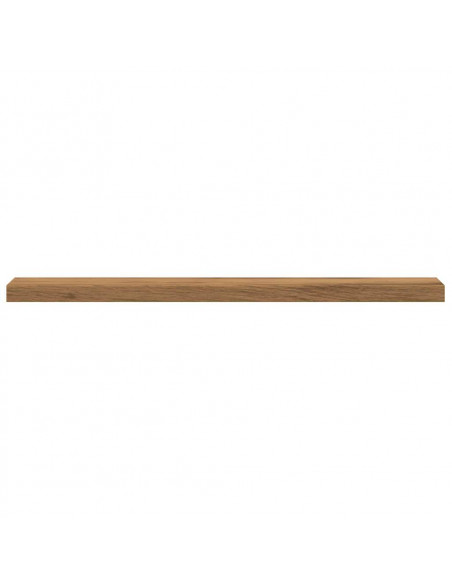 Mensole Parete 4pz Rovere Artigianale 40x20x1,5cm in Truciolato