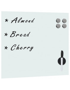 Lavagna Magnetica a Parete in Vetro 50x50 cm 2