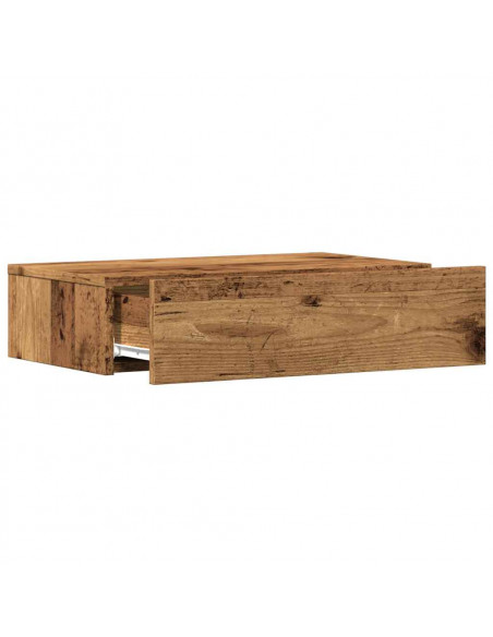 Mobili Porta TV con Luci LED 2 pz Legno Antico 60x35x15,5 cm