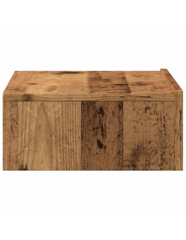 Mobili Porta TV con Luci LED 2 pz Legno Antico 60x35x15,5 cm