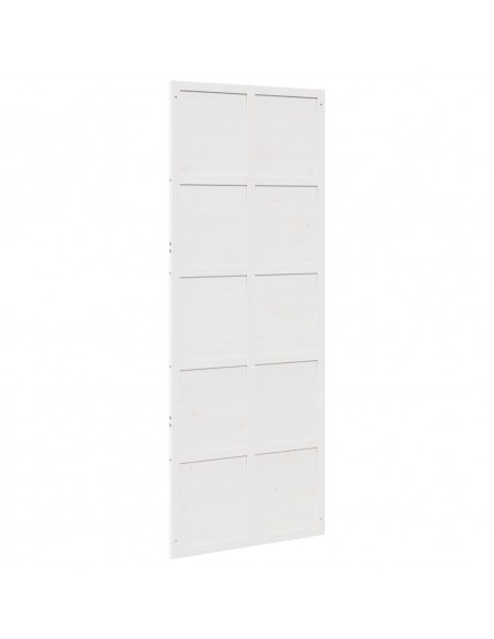 Porta del Granaio Bianca 80x208 cm in Legno Massello di Pino