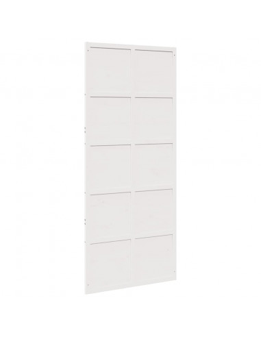 Porta del Granaio Bianca 90x208 cm in Legno Massello di Pino