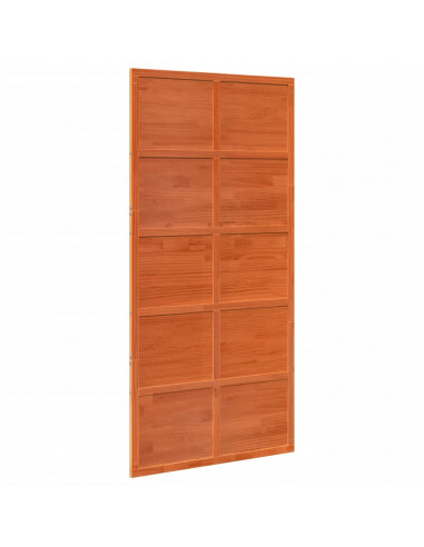 Porta del Granaio Marrone 100x208 cm in Legno Massello di Pino