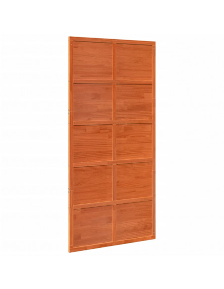 Porta del Granaio Marrone 100x208 cm in Legno Massello di Pino