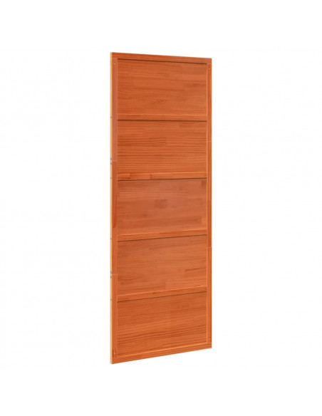 Porta del Granaio Marrone 80x208 cm in Legno Massello di Pino