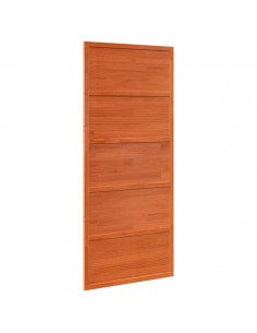 Porta del Granaio Marrone 90x208 cm in Legno Massello di Pino