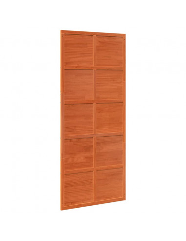 Porta del Granaio Marrone 90x208 cm in Legno Massello di Pino