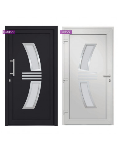 Porta di Ingresso Antracite 108x200 cm