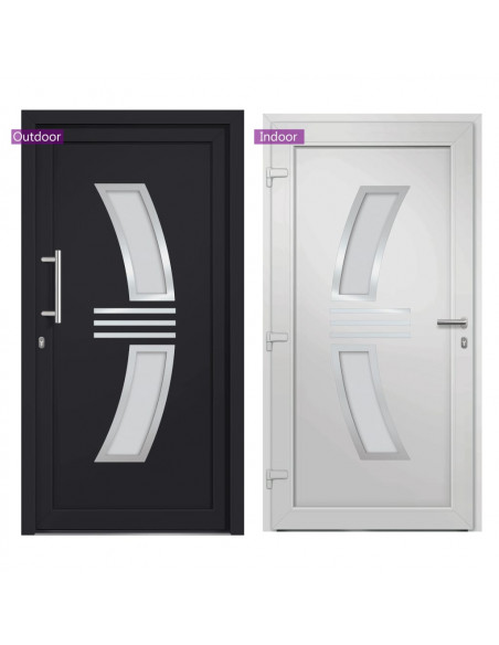 Porta di Ingresso Antracite 108x208 cm