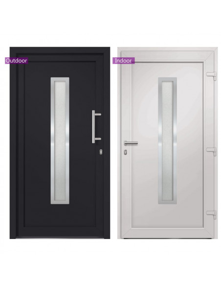 Porta di Ingresso Antracite 98x190 cm