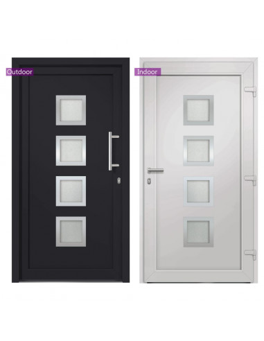 Porta di Ingresso Antracite 98x208 cm