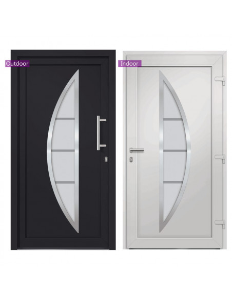 Porta di Ingresso Antracite 98x208 cm