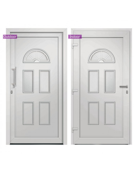Porta di Ingresso Bianca 110x210 cm