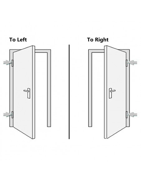 Porta Ingresso Antracite 108x200 cm in PVC