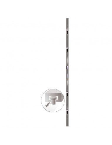 Porta Ingresso Antracite 108x208 cm in PVC
