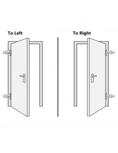 Porta Ingresso Antracite 108x208 cm in PVC