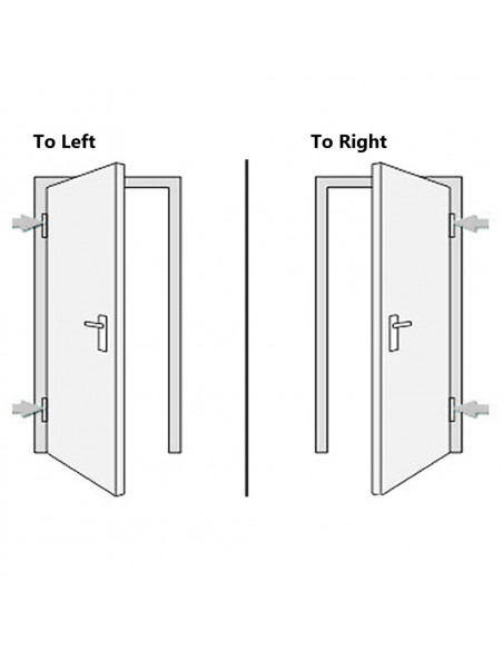Porta Ingresso Antracite 108x208 cm in PVC