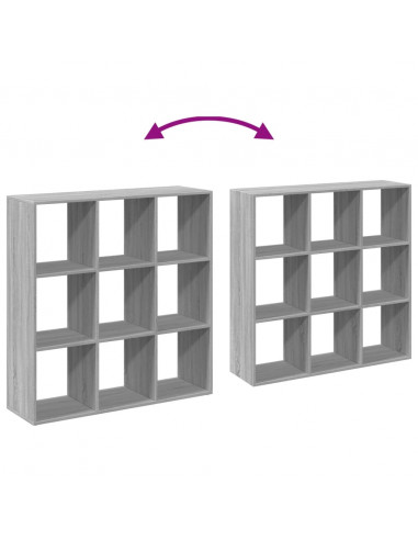 Libreria Divisorio Grigio Sonoma 102x29x103,5 cm in Truciolato