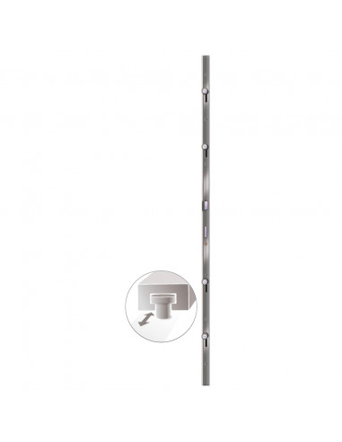 Porta Ingresso Antracite 98x208 cm in PVC