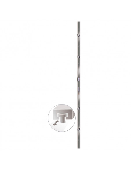Porta Ingresso Antracite 98x208 cm in PVC