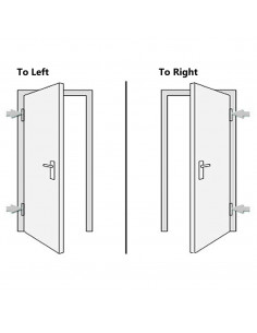 Porta Ingresso Antracite 98x208 cm in PVC