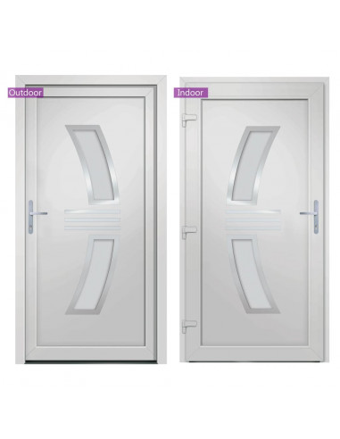 Porta Ingresso Bianca 108x200 cm in PVC