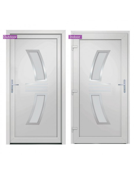 Porta Ingresso Bianca 108x200 cm in PVC