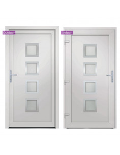 Porta Ingresso Bianca 108x208 cm in PVC