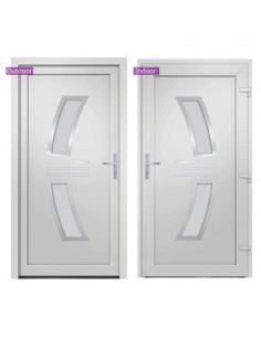 Porta Ingresso Bianca 108x208 cm in PVC