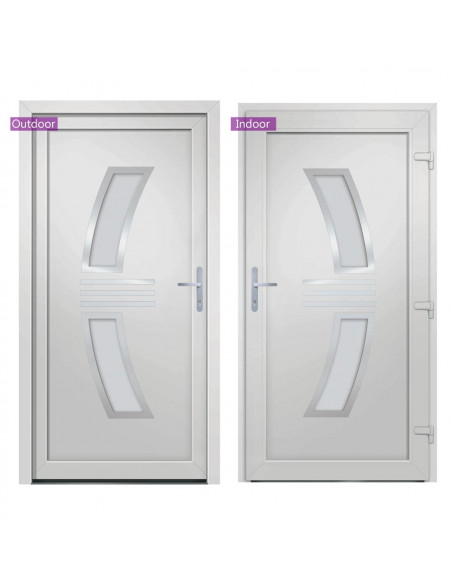 Porta Ingresso Bianca 108x208 cm in PVC